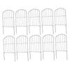 Cerca de Jardim Decorativa Montagem Fácil Estacas de Solo Arqueadas Metal Cerca de Borda para Cães para Quintal Pátio