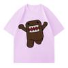 Domo Kun Cotton Cozy Oversized T-Shirt Trendy Casual T Shirt for Mens Women Summer Y2K  Loose Printed T-shrit