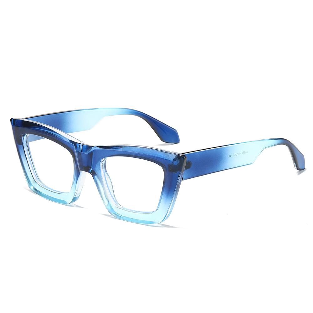 2025 Cat Eye Flat Mirror, Personalized Large Frame Contrasting Color And Multi-Frame Glasses