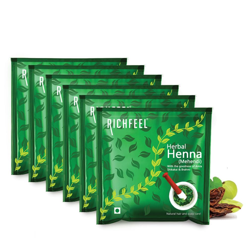 Richfeel Heena Mehendi Powder 100g each pack of 6