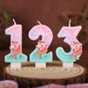 Creative Unicorn Number Candle Birthday Cake Decoration Plug-in First Birthday Party Handmade Candle 09