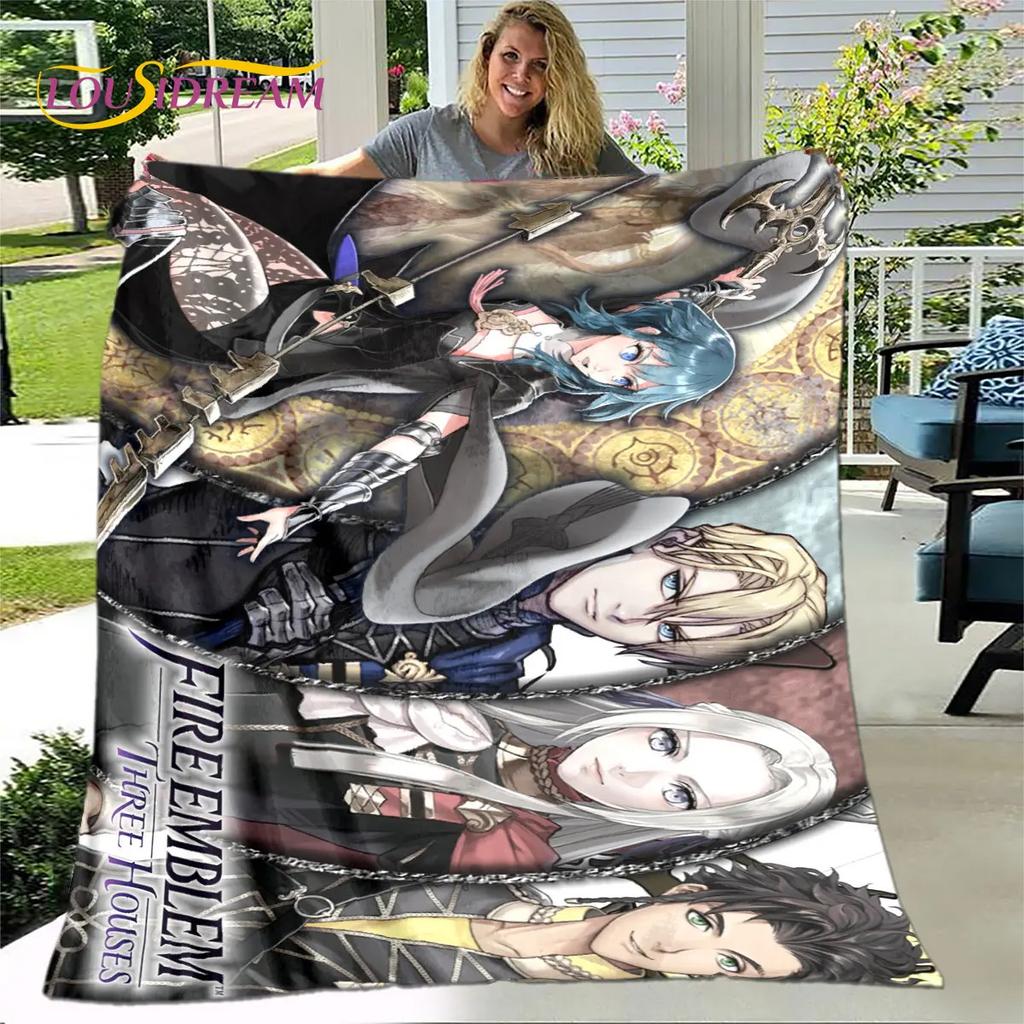 Game Fire Emblem Series Gamer Soft Plush Blanket,Flannel Blanket Throw Blanket for Living Room Bedroom Bed Sofa Picnic Cover Kid