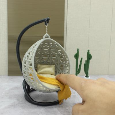 1Set Craft Miniature Hammock House Layout Prop DIY Swing Chair Dollhouse Toys Decoration
