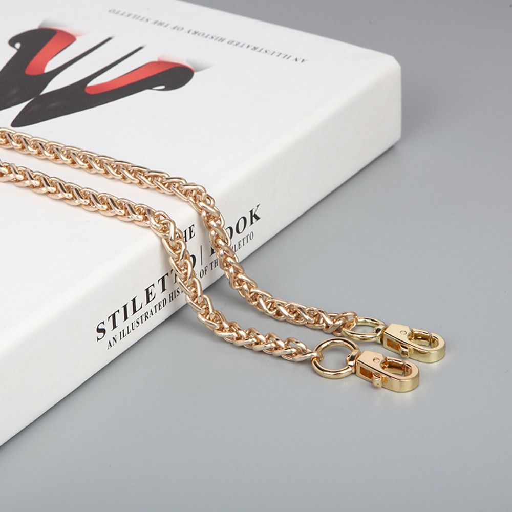 

60cm 120cm Golden Silvery Aluminum Chain Metal Chain Handle Replacement Chain For Jewelry Making Findings Bag Chain Strap 120cm