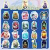 50 Bottles with Strange Stickers, Creative Bottles, All Things Dreams, Wish Bottle Series Stickers Material Handbook Stickers