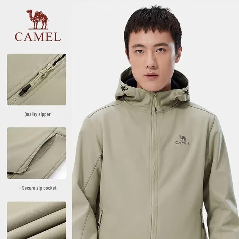 CAMEL Men s Waterproof Windproof Softshell Jacket L