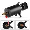 Aluminum Racing Baffled Oil Catch Can Tank 2-Port Reservoir with Drain Valve Breather Cylinder Filter Kit for GM OCC-1023A