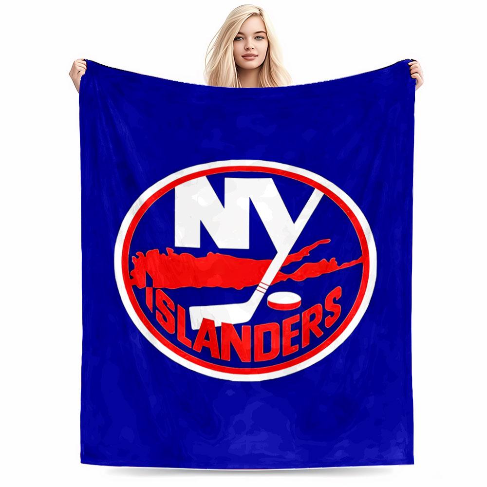 Hockey Team NY Logo Design for all seasons blanket lunch break throw gift