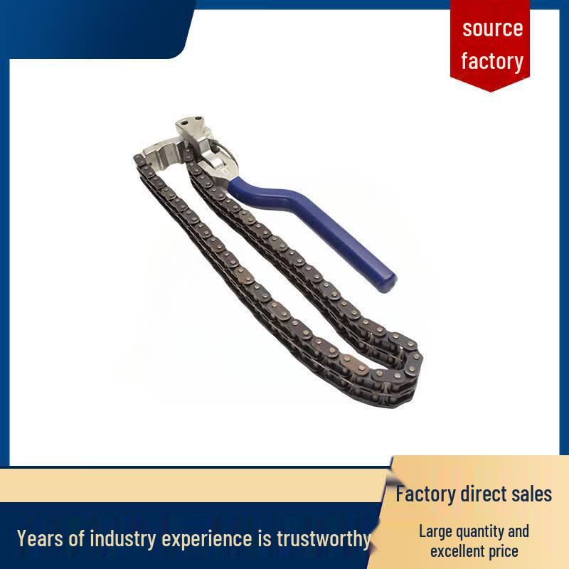 Heavy-Duty Adjustable Double Chain Oil Filter Wrench