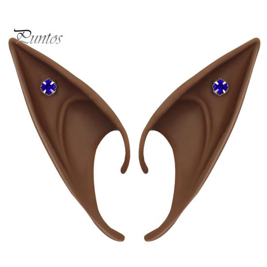 1 par alveører Realistisk høy simulering myke scenerekvisitter Halloween Cosplay silikon alveører