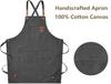 Fashion Canvas Kitchen Aprons For Woman Men Chef Work Apron For Grill Restaurant Bar Shop Cafes Beauty Nails Studios Uniform