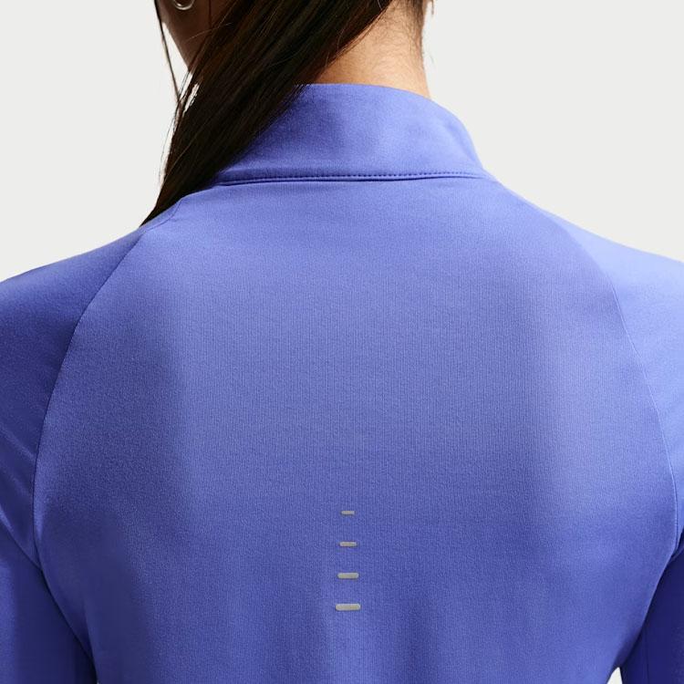 Nike Logo Half-Zip UV Protection Long Sleeve Running T-Shirt Women Tops HQ0500-570