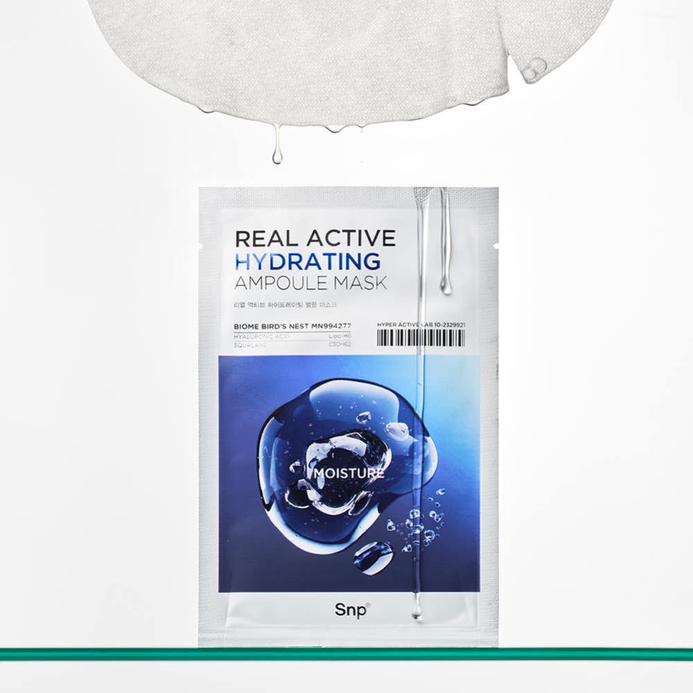 SNP Real Active Hydrating Ampoule Mask 10 Sheets