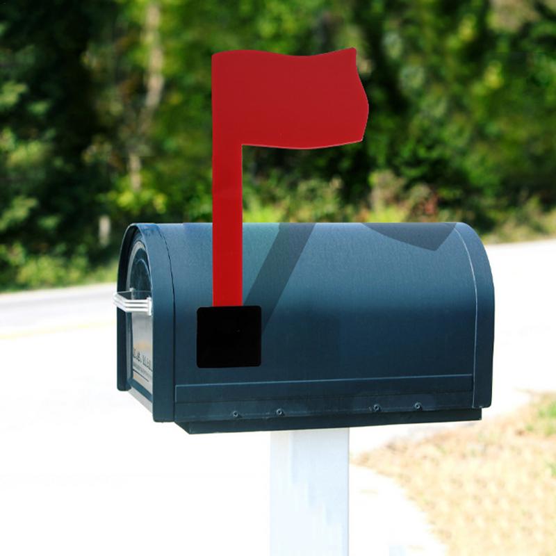 Rote Fahne für Briefkasten Rostfrei Einfach zu installieren Aufklebbare Briefkastenflagge Rostfrei Einfach zu installieren Außen Rote Briefkastenflagge Reparatur