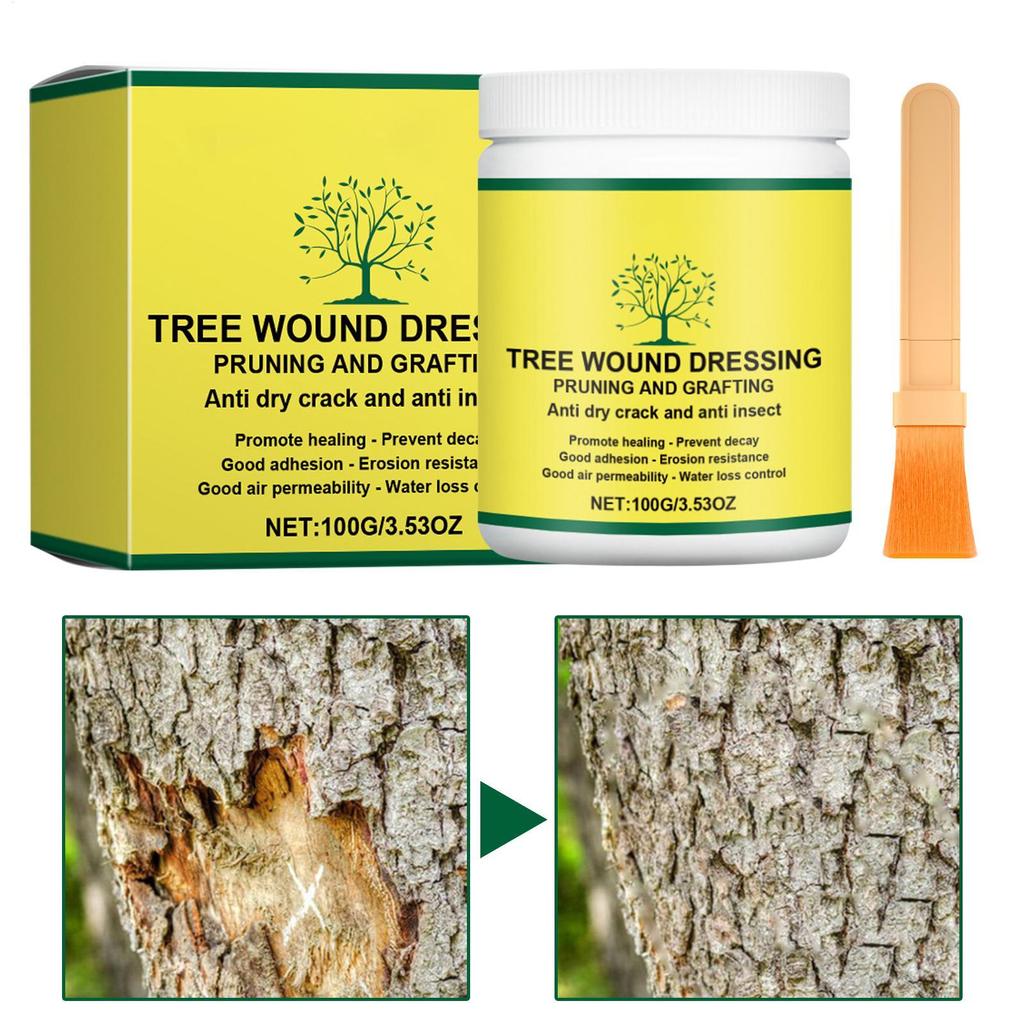 Baumwundverband Schnittpaste Pfropfwachs 100g Pflanzenspachtel für Winterschutz Pflege Holz Obst Außen