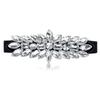 Large-Grain Crystal Stretch Waist Belt Rhinestone Waist Cincher Elastic Waist Belt  Wedding