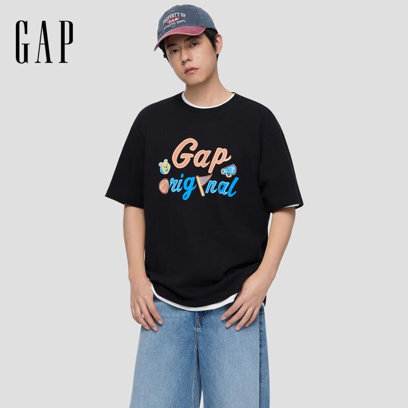 

GAP Unisex Logo Bear Print Loose Short Sleeve T-Shirt 165/88A