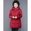 Mother Winter Down Cotton Jacket Coat Thicken Warm Grandma Snow Wear Parkas