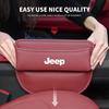 Genuine Leather Car Seat Gap Storage Box Leak-proof Organizer for Jeep Wrangler Grand Cherokee Compass Renegade Auto Accessories