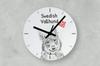 Swedish Vallhund, Swedish Cattle Dog – Wall clock with a dog, shelf clock with a print | Art-Dog