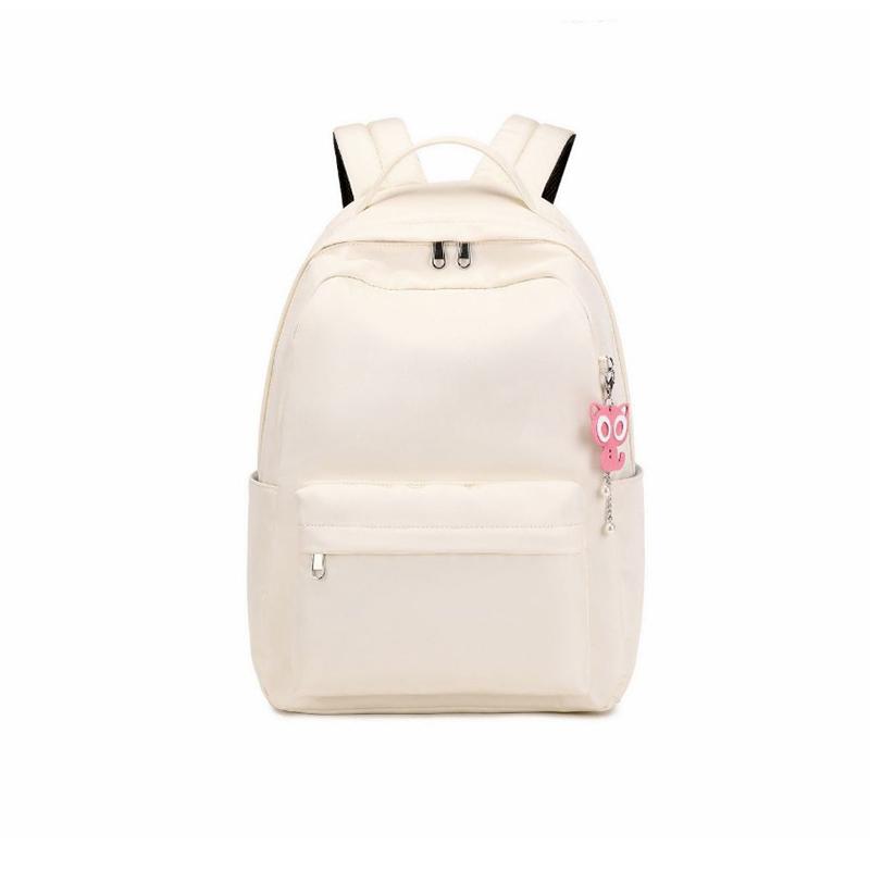 Schoolbag Female Campus Solid Color Backpack Fashion Junior High School Students Large Capacity Backpack