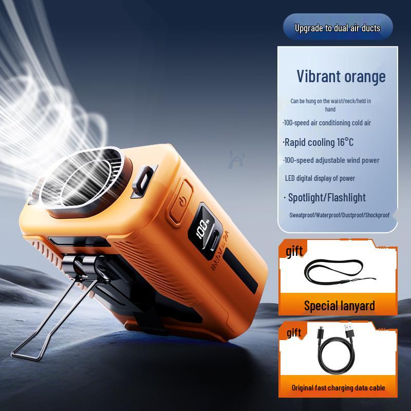 Summer Sports Cooling Fan: Wearable Relief for Mountaineering, Cycling, and Outdoor Work