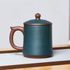 Handmade Yixing Zisha 'Great Luck' Lidded Tea Cup