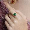 viollina Petite Heart Ring_Green