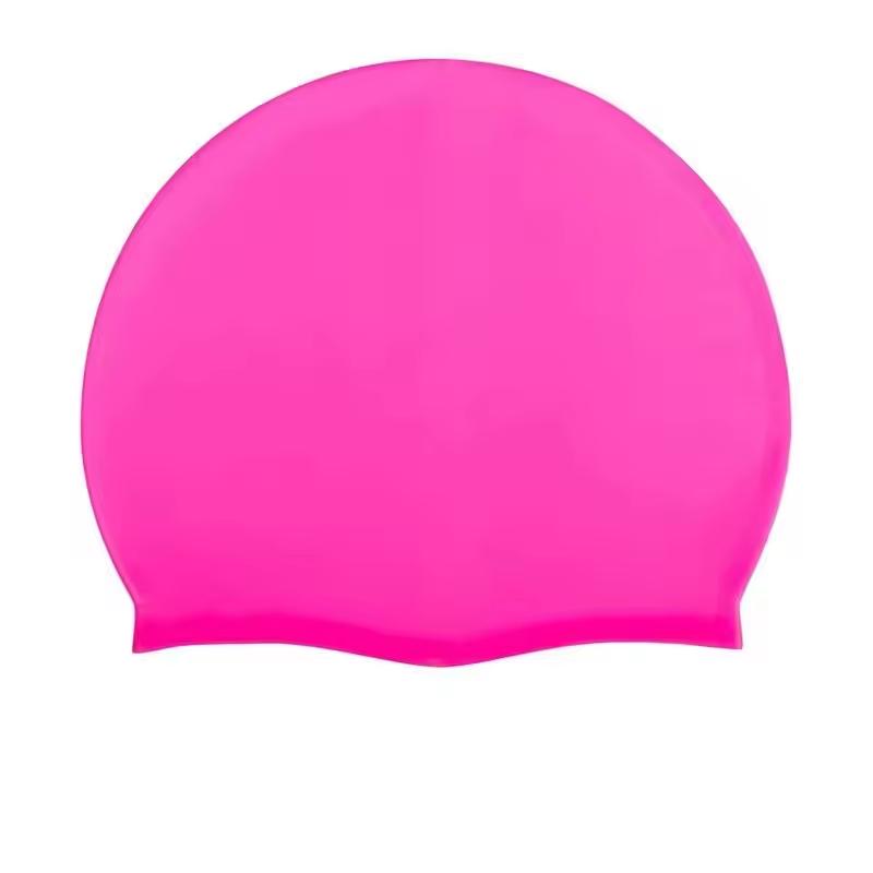 Unisex Adult Silicone Swim Cap Waterproof Swimming Hat Non Slip Bathing Pool Hat Elastic Silicone Cap for Long and Short Hair