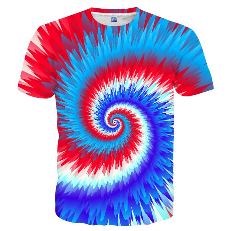 Fashion Flame Graphic T Shirts For Men New Summer Casual 3D Print Colorful Flame Hip Pop Men T-shirt Street Short Sleeve Kid Tee