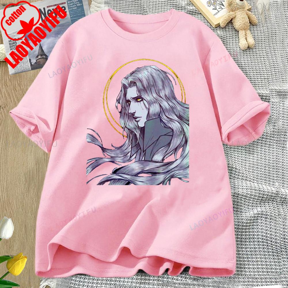 Castlevania Alucard Printed T-shirt Tops Castlevania Alucard Two-dimensional Casual for Daily Wear and Casual Outings