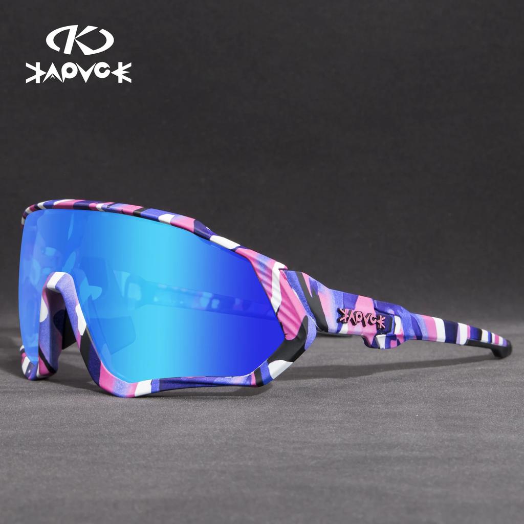 Kapvoe Marque Hommes Lunettes de Soleil Pêche Randonnée Vélo Femmes Lunettes Vélo de Route Lunettes Vélo Lunettes de Cyclisme Oculos Ciclismo