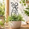 Abstract Figure Character Silhouette Plant Stand Moon Bird Garden Plant Trellis  Indoor Plants