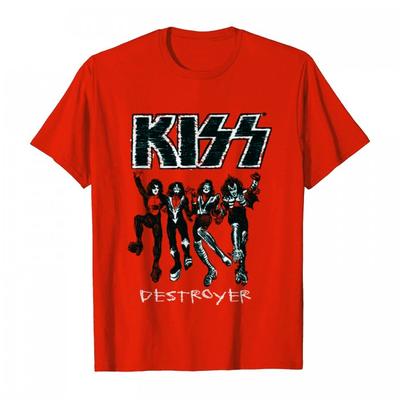 Kiss T-shirt in cotone unisex per adulti