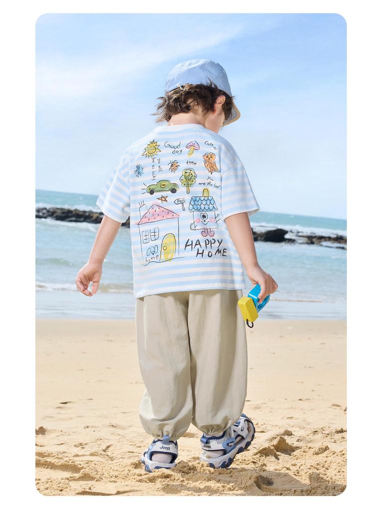 European Boy's 2026 Summer Short-Sleeve T-Shirt: New Toddler & Children's Thin Top