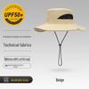 Men's UV Protection Wide Brim Waterproof Sun Hat for Fishing, Hiking, and Outdoor Activities