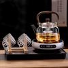 2026 Electric Ceramic Tea Set: High-Temperature Resistant Glass Kettle & Household Teapot for Brewing