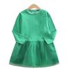 Stylish Spring & Autumn Long-Sleeved Dresses for Girls with Custom Mesh Skirts