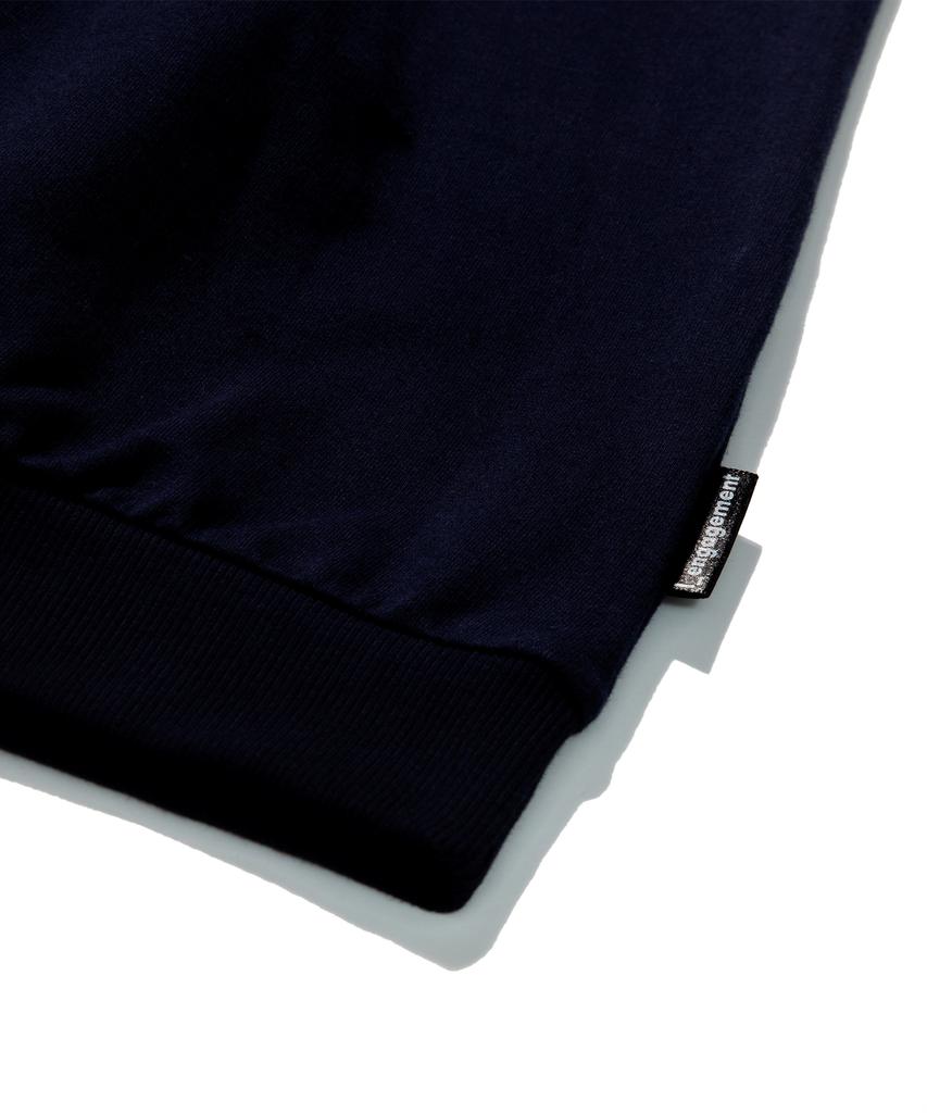 Lengagement Big Heart Loose Fit Fleece-Lined Vest [Navy]
