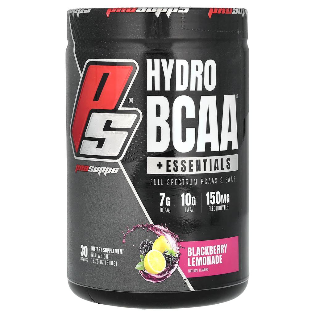 ProSupps HydroBCAA + Essentials, Ежевично-лимонный лимонад, 13.75 унций (390 г)