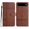 For iPhone 17 Air Wallet Case Line Imprinted Cowhide Texture PU Leather Phone Cover