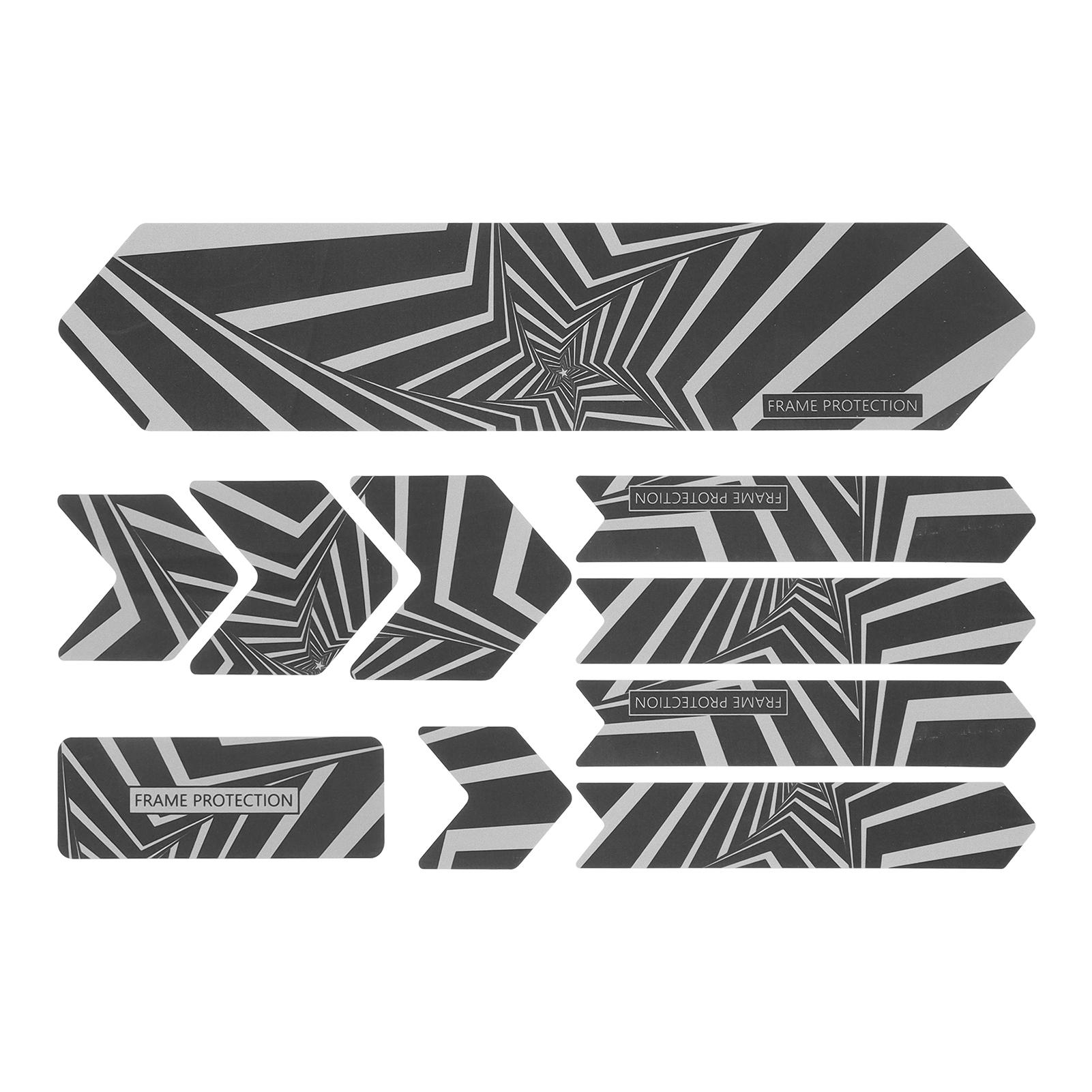 

ENLEE набор 10 шт. Наклейка на раму велосипеда 3D ночное отражение съемная наклейка на велосипед Защитная крышка(Пятизвездочный