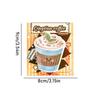 24Pcs Office School Supplies Cute Milk Tea Coffee Cute Heart Pocket Decoration Note Student Can Tear Off Message Notes