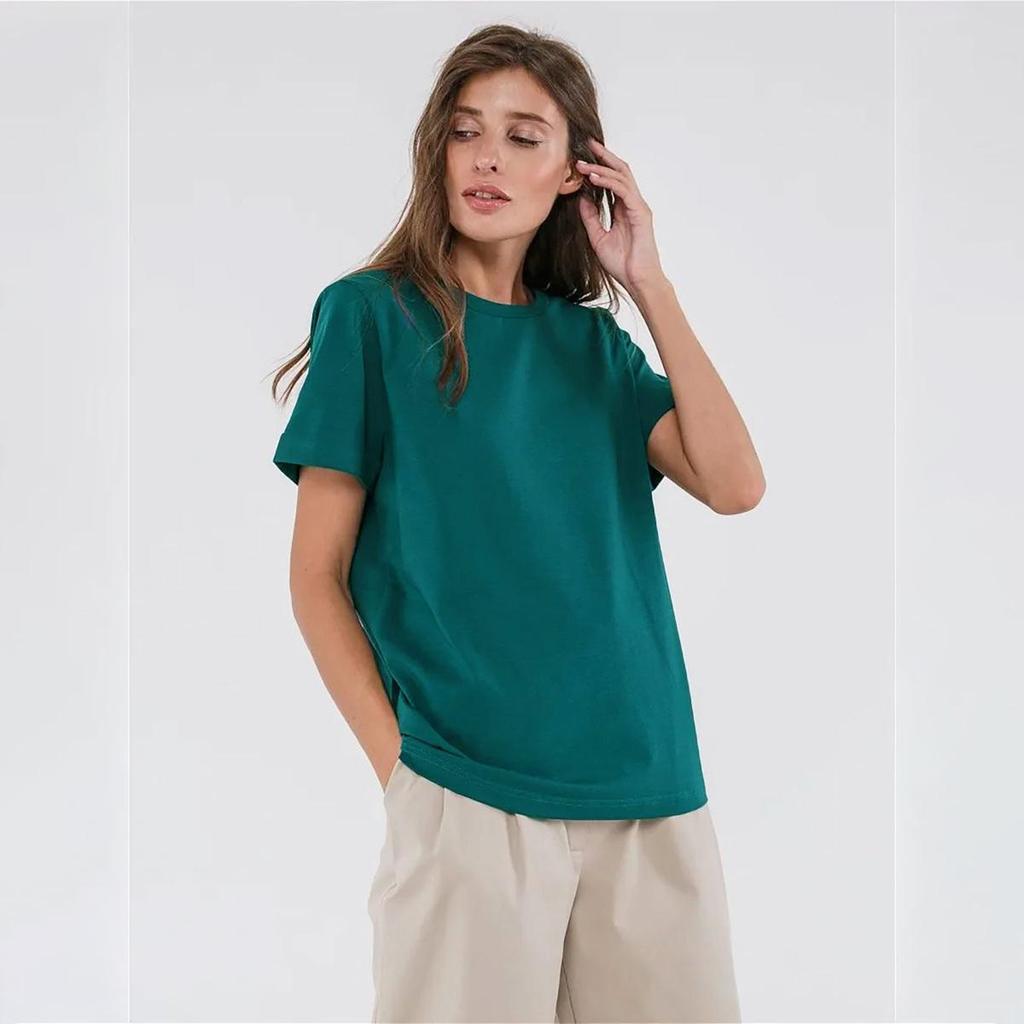 Acquista T-shirt estiva da donna a maniche corte con stampa O Neck in Italia a partire da 15