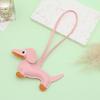 Mini Dachshund Leather Pendant - Cute Cartoon Backpack Charm, Keychain, Car Ornament, Lanyard