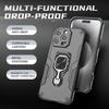 For Iphone 16e 16 Pro Max Armor Case Magnetic Ring Stand Holder Shockproof Cover For Apple 15 Plus 14 13 Pro Phone Protect Shell Funda Capa