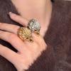 Geometric Eagle Shape Ring Cool Chunky Ring Personality Exaggerated Ring  Couple