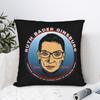 Ruth Bader Ginsburg Vintage RBG Justice Square Pillow Cases Cushion Covers Funny Zipper Decorative Pillowcase for Car Xcm