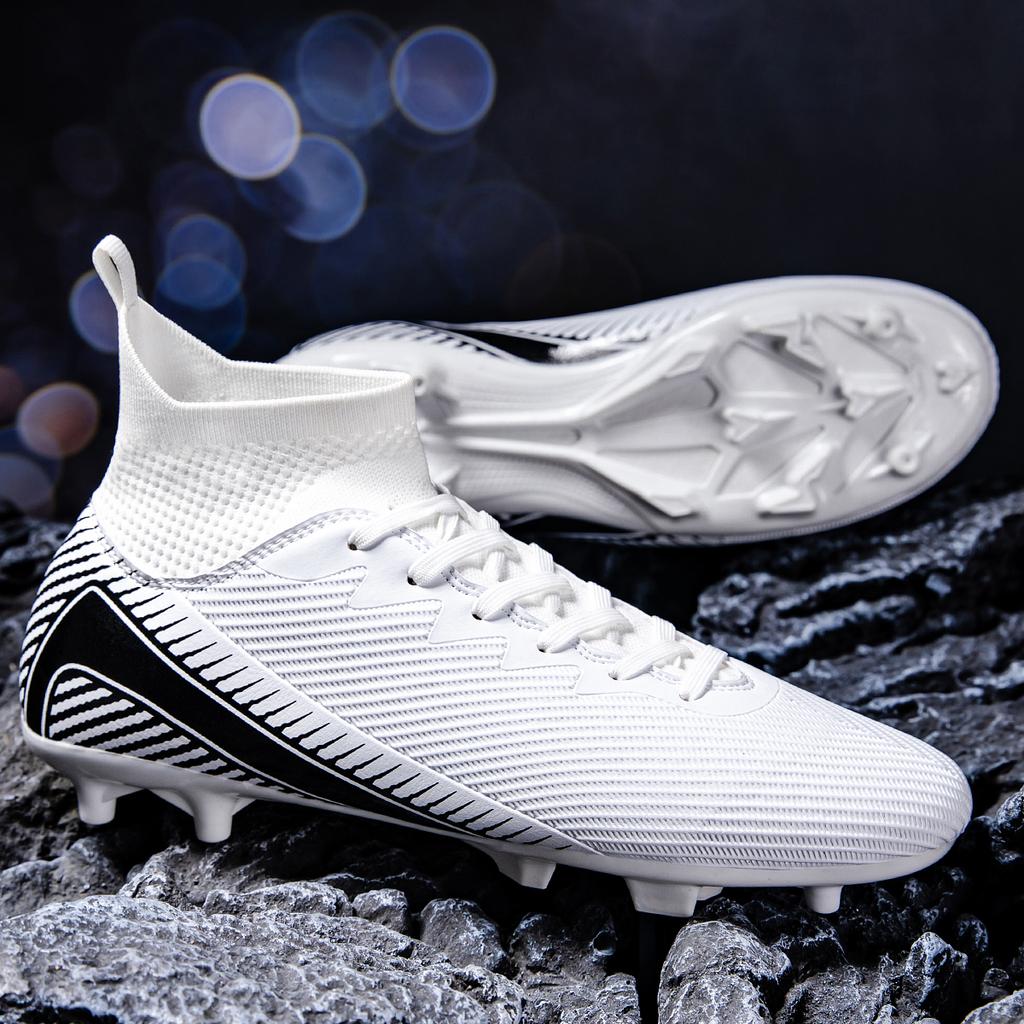 Lightweight men's breathable FG long nail suitable for anti slip sports shoes, wear-resistant and anti slip football shoes