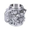 Coffee Mug Reusable Resin Stainless Steel Engine Coffee Cup with Ergonomic Handle for Present